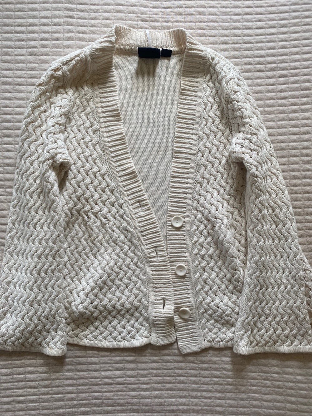 Volcom Bell-Sleeve Cardigan Ivory